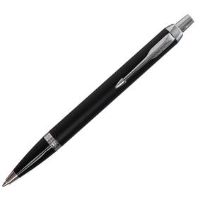 Ручка шариковая Parker IM Essential K319 Matte Black CT М 1.0 мм, корпус из латуни, синие чернила (2143632)