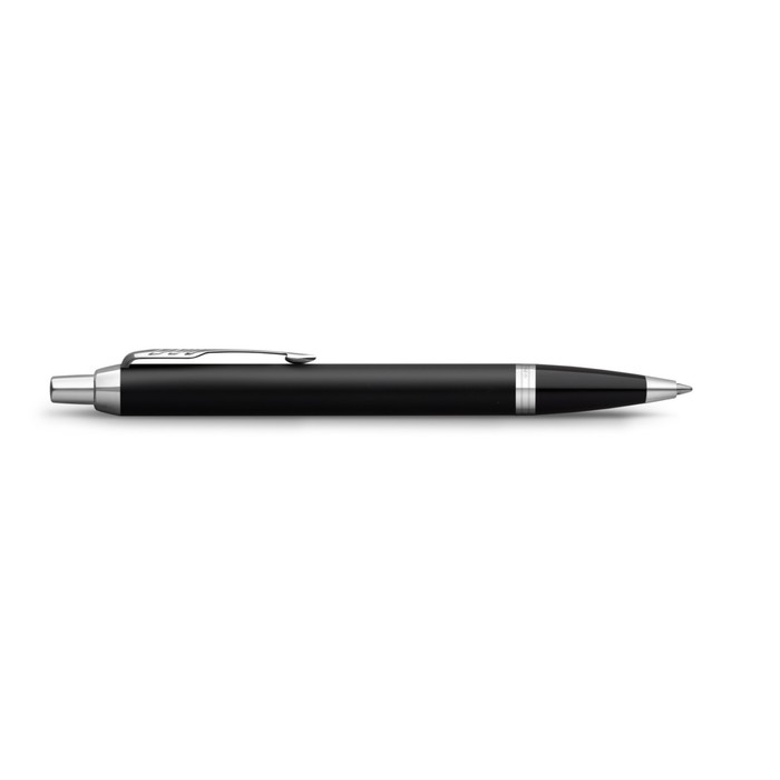 Ручка шариковая Parker IM Essential K319 Matte Black CT М 1.0 мм, корпус из латуни, синие чернила (2143632)