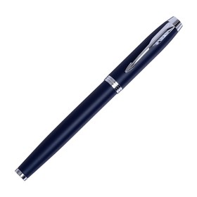 Ручка перьевая Parker IM Core F321 Matte Blue CT F, корпус из нержавеющей стали, синие чернила (1931647)