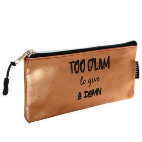 

Пенал "deVENTE. Too Glam", 210 x 90 x 10 мм, плоский, на молнии, искусственная кожа металлик