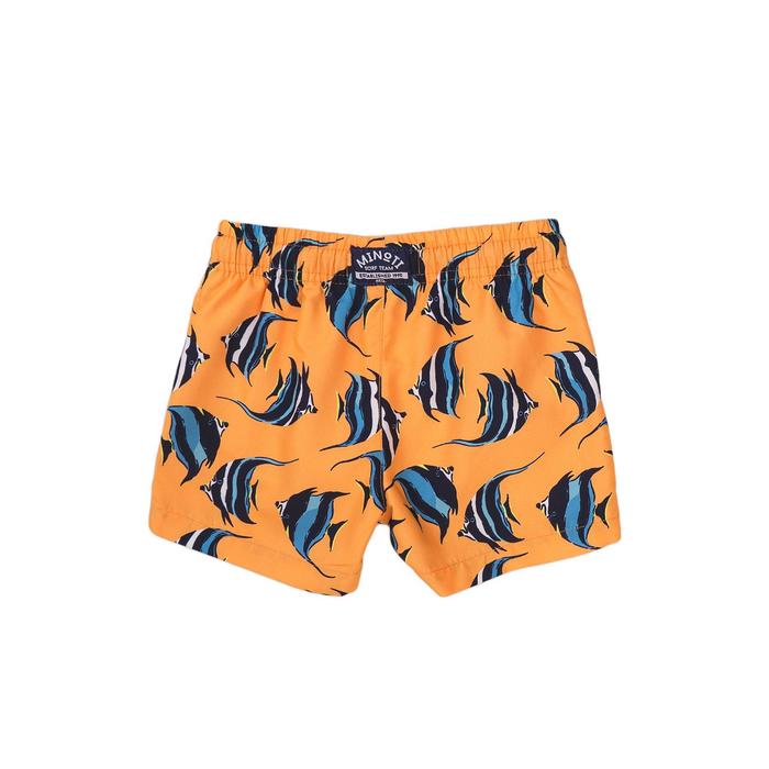 Купальные шорты для мальчика, размер 4-5 года, цвет оранжевый