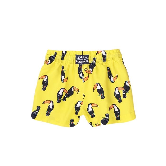 Купальные шорты для мальчика, размер 2-3 года, цвет желтый