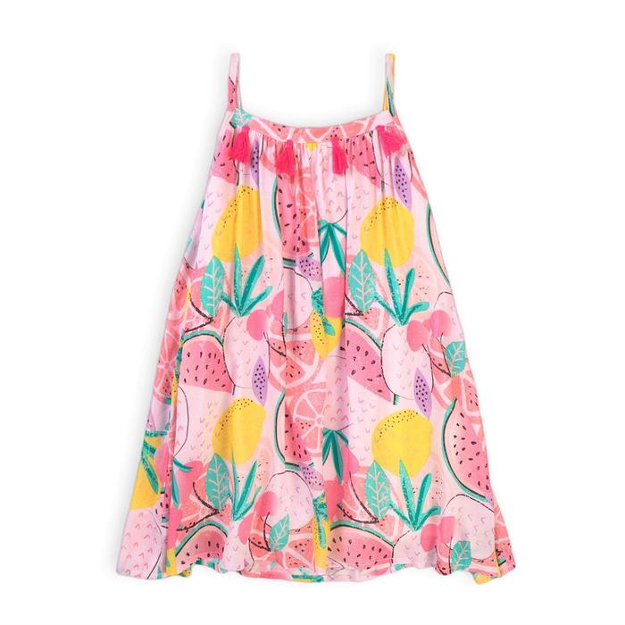 Платье для девочки, размер 5-6 лет, цвет мультиколор