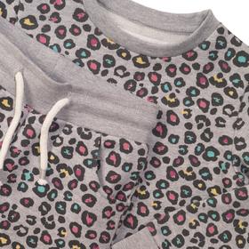 

Спортивный костюм для девочек, размер 7-8 лет, цвет серый