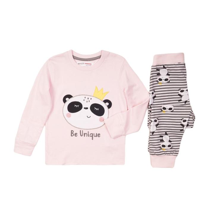 Пижама для девочки, размер 3-4 года, цвет розовый