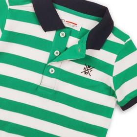 

Футболка для мальчика, размер 11-12 лет, цвет зеленый-белый