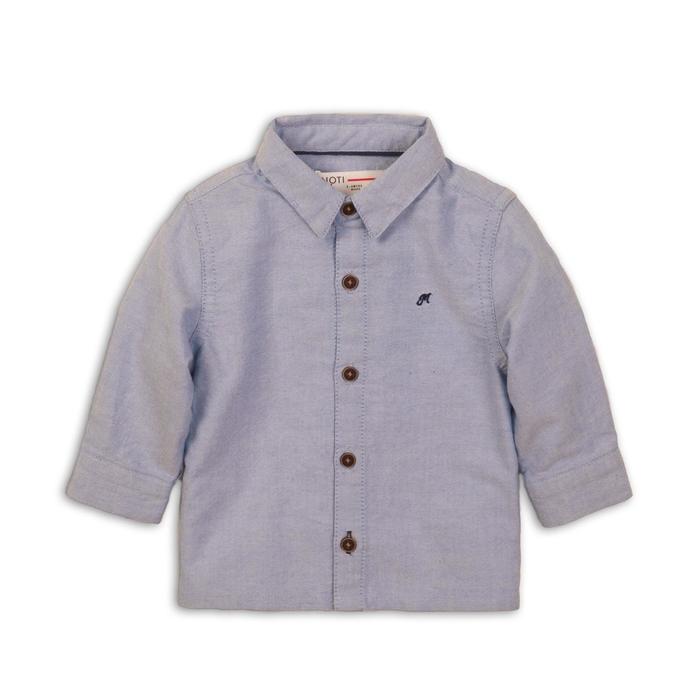 Рубашка для мальчика, размер 12-18 месяцев, цвет голубой
