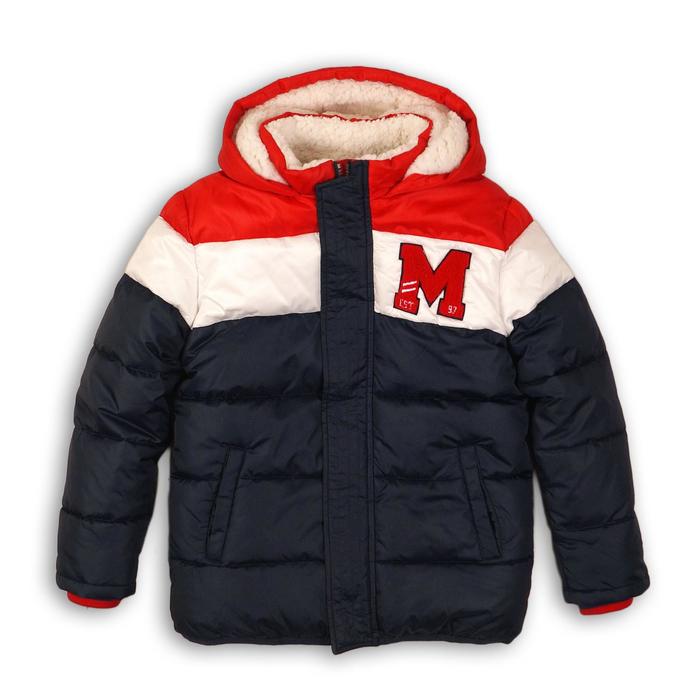 Куртка для мальчика, размер 3-4 года, цвет синий-красный