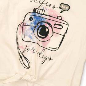 

Футболка для девочки, размер 7-8 лет, цвет белый