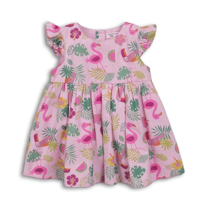 фото Платье для девочки, размер 12-18 месяцев, цвет розовый minoti