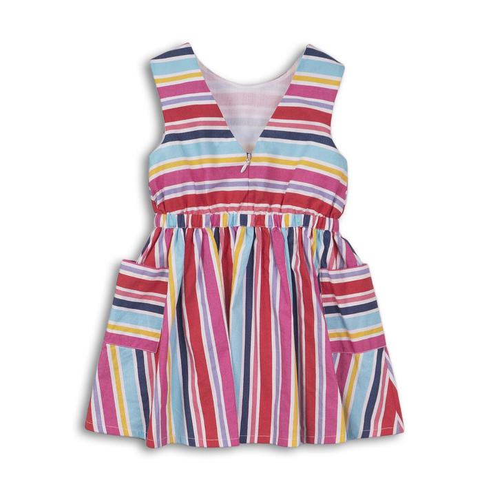 фото Платье для девочки, размер 3-4 года, принт полосатый minoti