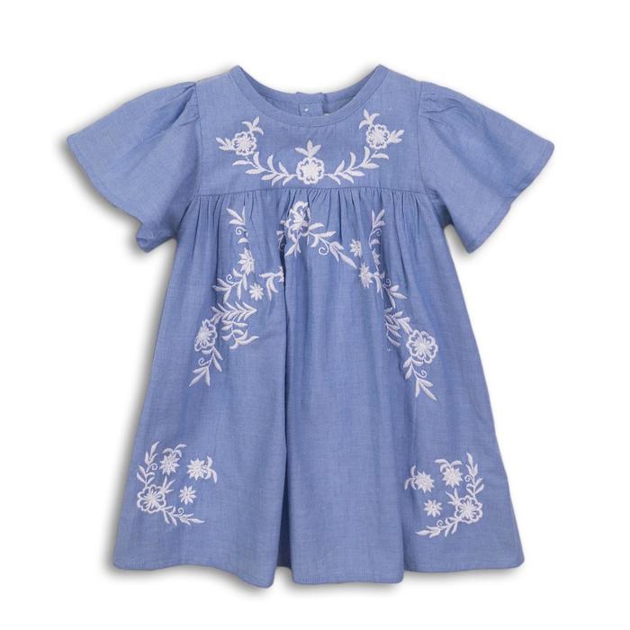 Платье для девочки, размер 3-4 года, цвет голубой