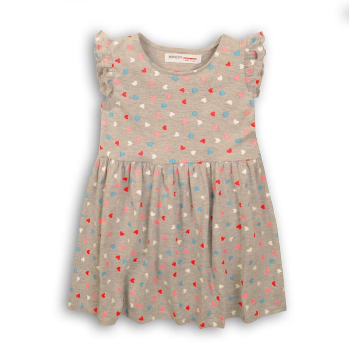 Платье для девочки, размер 3-4 года, цвет серый