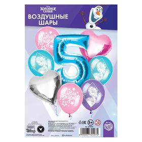 

Воздушные шары, набор "С Днем Рождения 5 лет", Холодное сердце