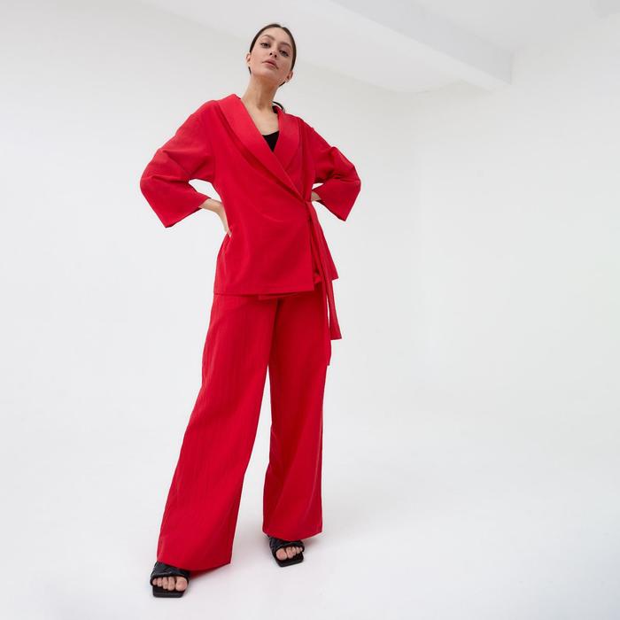 фото Костюм женский (жакет и брюки) mist р. 42, красный
