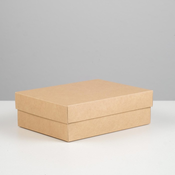 

Коробка картонная без окна, крафт, 16,5 х 12,5 х 5,2 см, набор 5 шт.