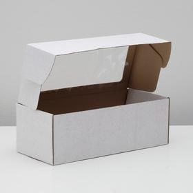 

Коробка самосборная, с окном, белая, 16 х 35 х 12 см, набор 5 шт.