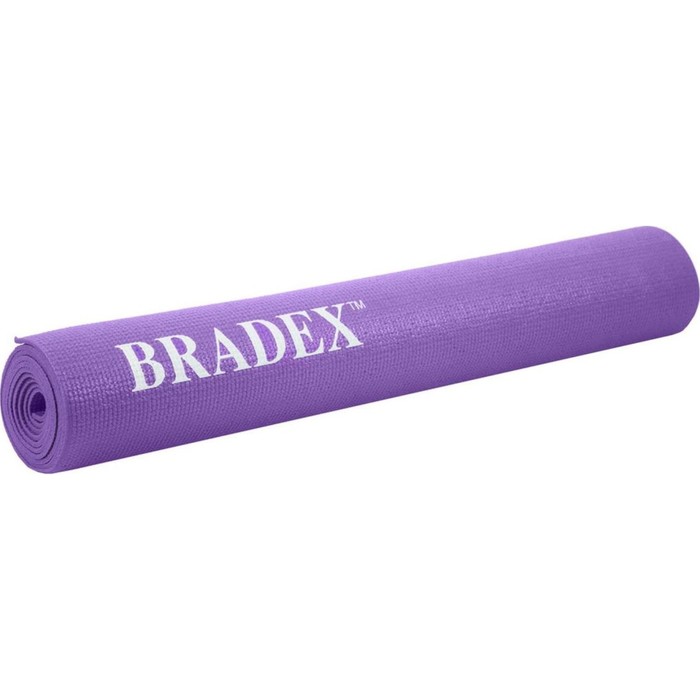 фото Коврик для йоги и фитнеса bradex sf 0397, 173х61х0,3 см, фиолетовый