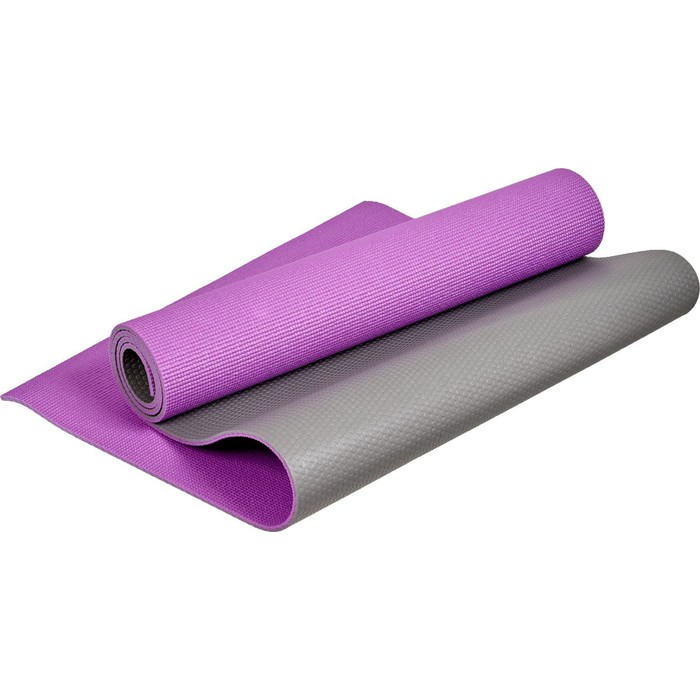 Коврик для йоги и фитнеса Bradex SF 0689, 190х61х0,6 см, двухслойный фиолетовый коврик для йоги и фитнеса bradex sf 0689 1 шт