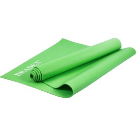 

Коврик для йоги и фитнеса Bradex SF 0694, 183х61х0,4 см, зеленый с переноской