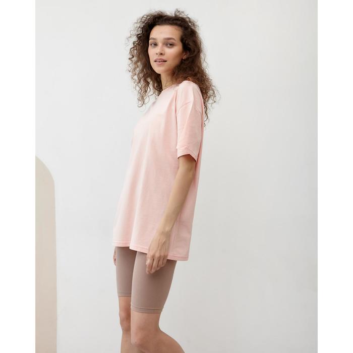 

Футболка женская MINAKU OVERSIZE FIT: цвет персиковый, р-р 52