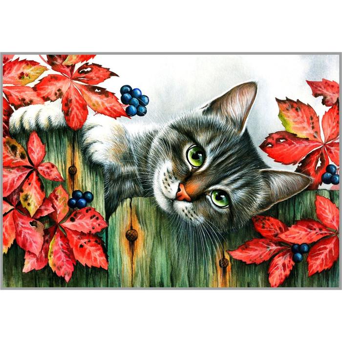 

Алмазная мозаика «Привет» 29.5x20.5 см, 30 цветов