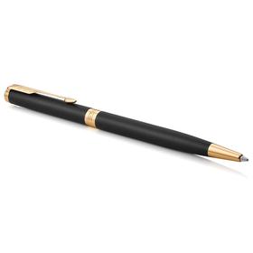 

Ручка шариковая Parker Sonnet Slim Core K428 Matte Black GT М 1.0 мм, корпус из латуни, чёрные чернила (1931520)