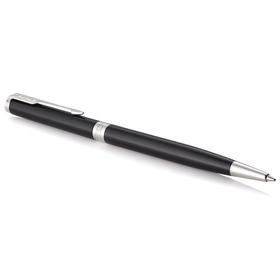 

Ручка шариковая Parker Sonnet Slim Core K430 Lacquer Deep Black CT М 1.0 мм, корпус из нержавеющей стали, чёрные чернила (1931503)