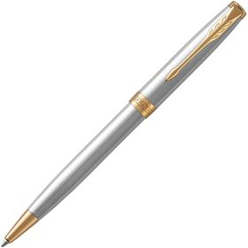 

Ручка шариковая Parker Sonnet Core K527 Stainless Steel GT М 1.0 мм, корпус из нержавеющей стали, чёрные чернила