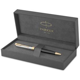 

Ручка шариковая Parker Sonnet Premium K537 Metal Black GT М 1.0 мм, корпус из латуни, чёрные чернила