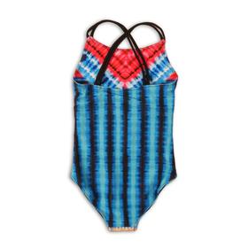 

Купальник для девочки, размер 11-12 лет, цвет белый-синий