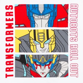 

Футболка детская "Autobots roll out", Transformers, рост 98-104, белый