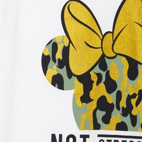 

Футболка "Not stressed" Минни Маус, р. 40, белый