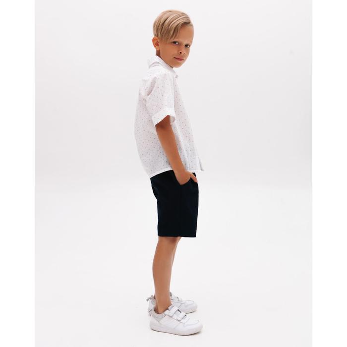 фото Шорты для мальчика minaku: casual collection kids kids цвет тёмно-синий, рост 128