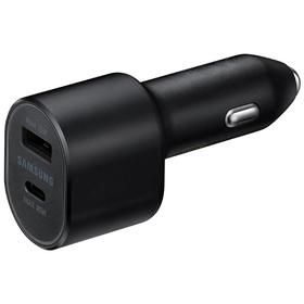 Автомобильное зарядное устройство Samsung EP-L5300XBEGRU, 1xUSB+USB-C, кабель Type-C, черное