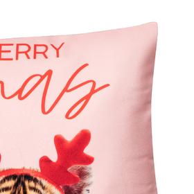 

Чехол на подушку Этель "Merry X-mas" 40х40 см, велюр, 100% п/э