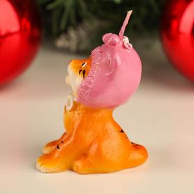

Свеча новогодняя декоративная "Тигренок в чепчике", 4,3х5,8х7 см, микс
