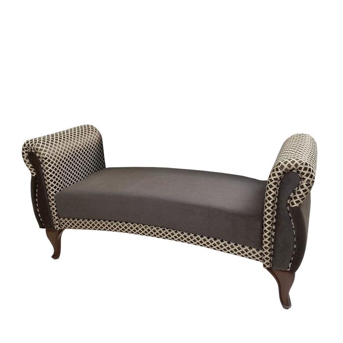 

Банкетка без спинки «Лилия», цвет шегги шоколад / аделина даймонд шоколад