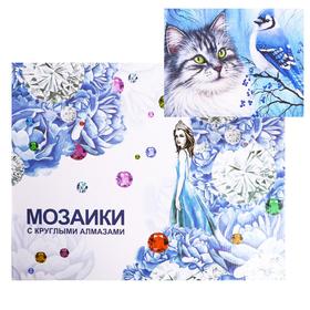 

Алмазная мозаика с подрамником, полное заполнение «Хитрый кот» 40×50 см