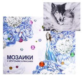 

Алмазная мозаика с подрамником, полное заполнение «Волчья пара» 40×50 см