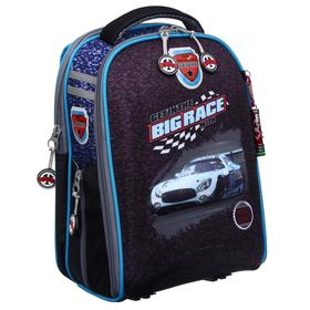 

Рюкзак каркасный Across 490 39*29*17 наполн:мешок,пенал,брел, мал Big Race, чер/син