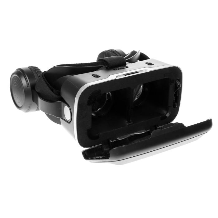 фото Очки виртуальной реальности ritmix rvr-400, jack 3.5 мм, ширина смартфона до 80 мм, чёрные