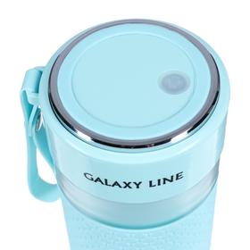 

Блендер Galaxy LINE GL 2159, портативный, 45 Вт, 0.3 л, 1 скорость, голубой