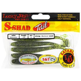 

Виброхвост съедобный LJ pro series s-shad tail, 9,6 см, PA01, набор 5 шт.
