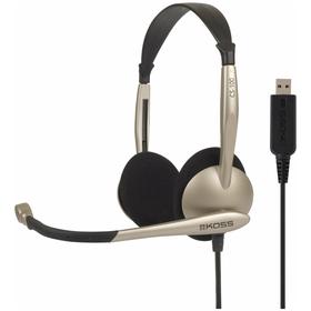 

Наушники KOSS CS-100-USB, компьютерные, накладные, микрофон, USB, кремовые