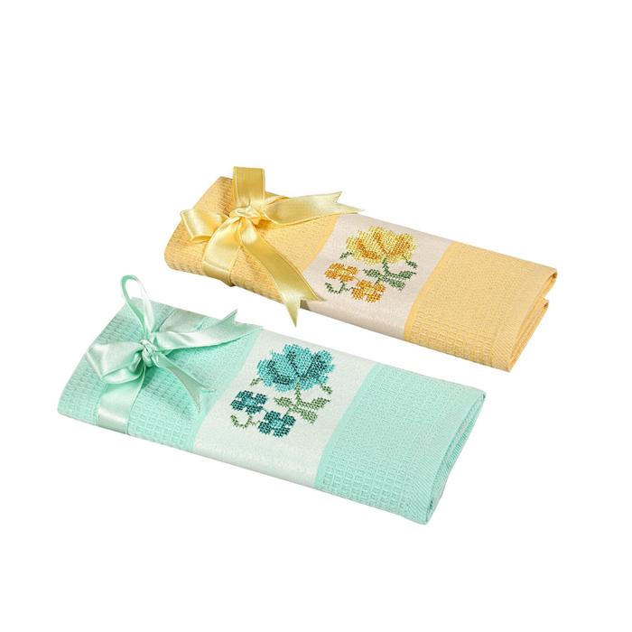 

Комплект кухонных полотенец Simin, размер 45x70 см, 2 шт в наборе