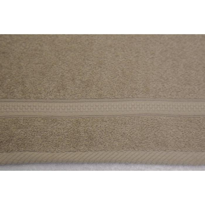 Полотенце махровое Arya Home Miranda Soft, 500 гр, размер 70x140 см, цвет бежевый