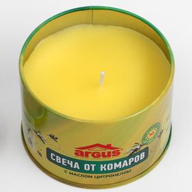 

Свеча антимоскитная "Argus" с маслом цинтронеллы, банка, 80 г