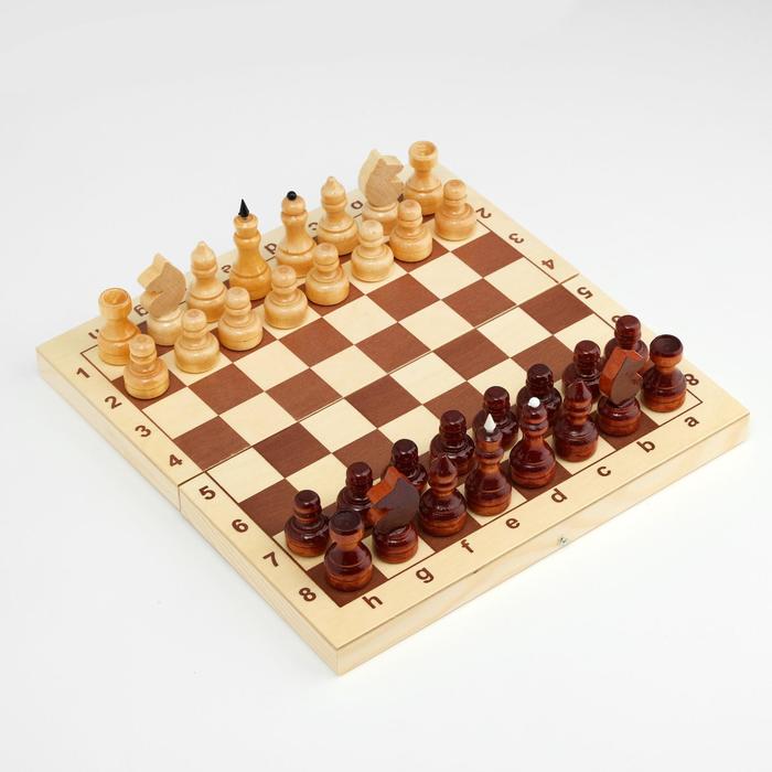 Шахматы обиходные 29 х 29 см, король 6.7 см, пешка 3.1 см