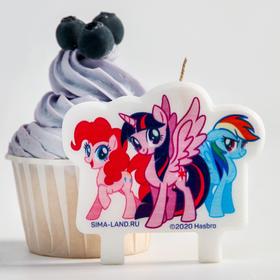 

Набор для праздника гирлянда, свеча, маски 3 шт "Пони", My Little Pony
